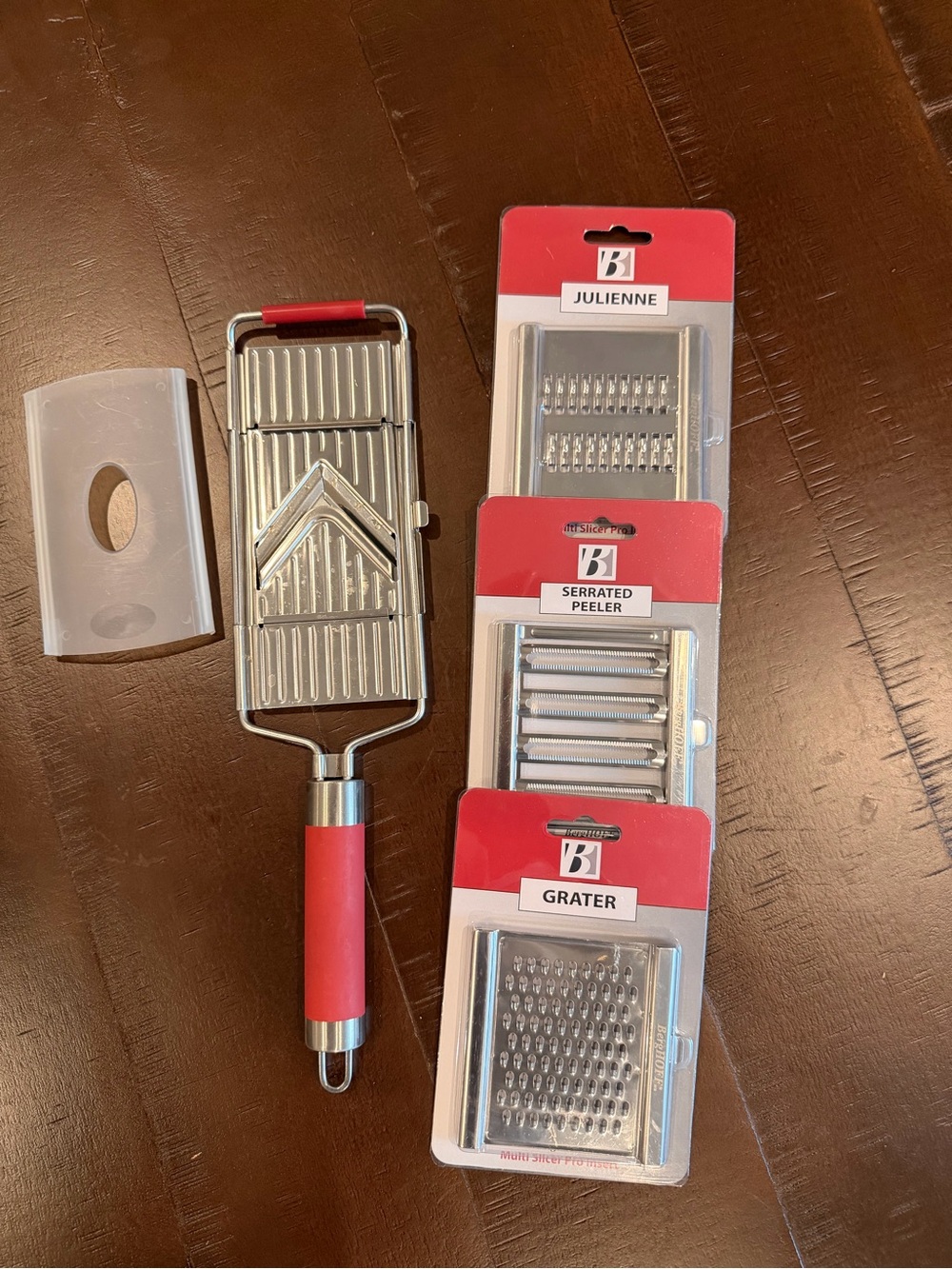 BergHOFF Multi Slicer Pro Kitchen Slicer Set w/ Julienne, Grater & Peeler